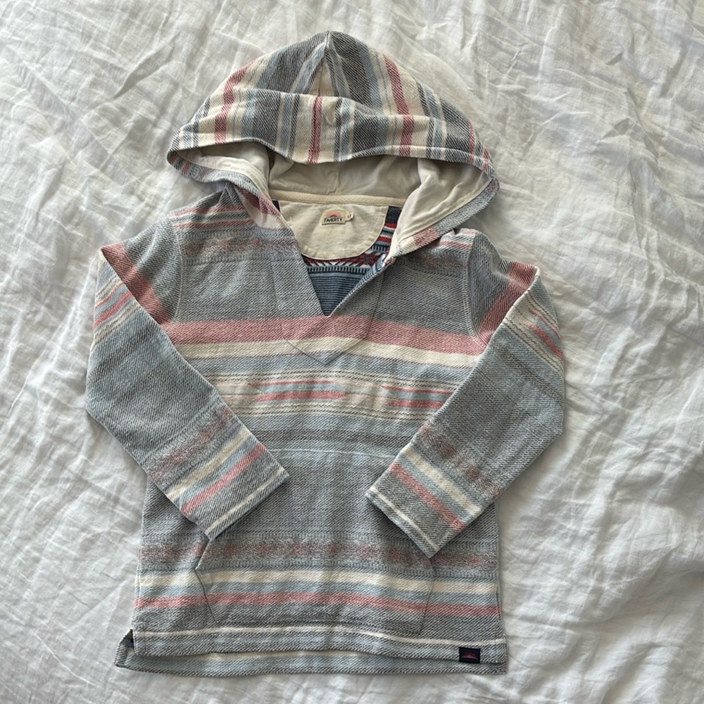 COPY - Faherty kids hooded baha pullover
